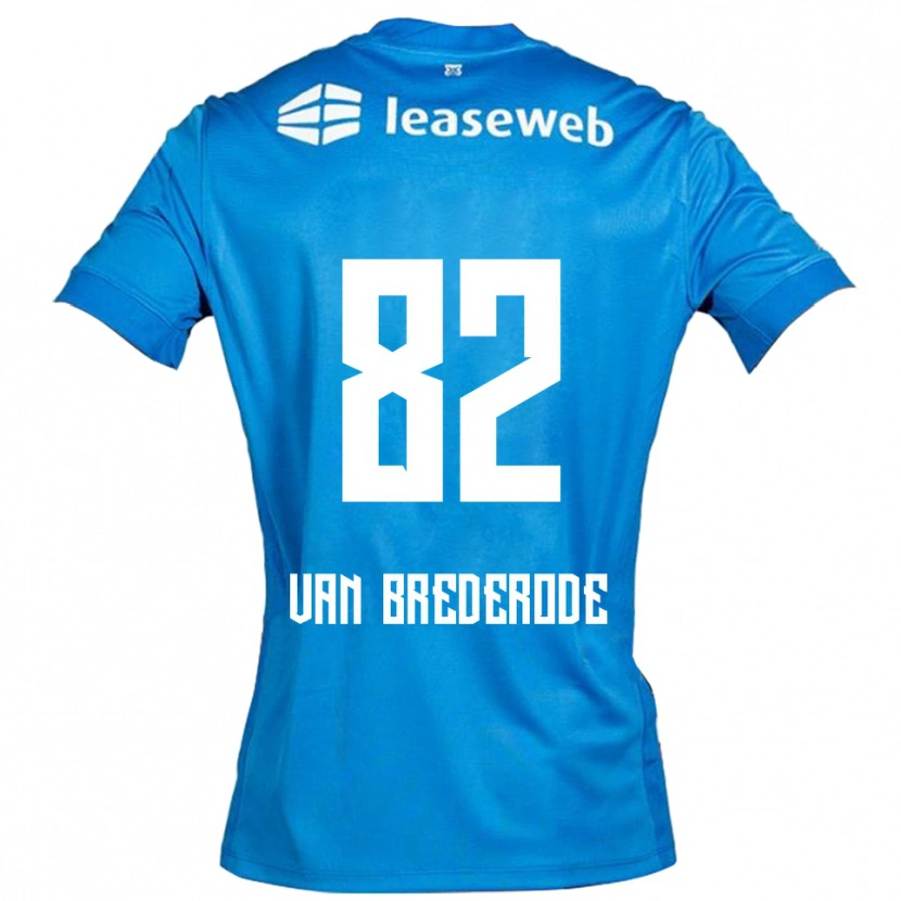 Danxen Dětské Myron Van Brederode #82 Modrá Bílá Daleko Hráčské Dresy 2025/26 Dres