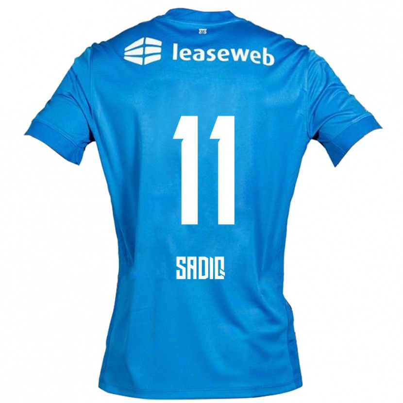 Danxen Dětské Ibrahim Sadiq #11 Modrá Bílá Daleko Hráčské Dresy 2025/26 Dres