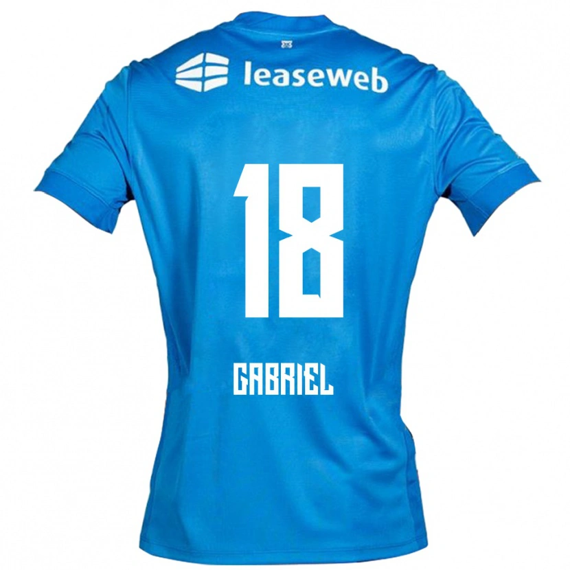 Danxen Dětské Gabriel Jongens #18 Modrá Bílá Daleko Hráčské Dresy 2025/26 Dres