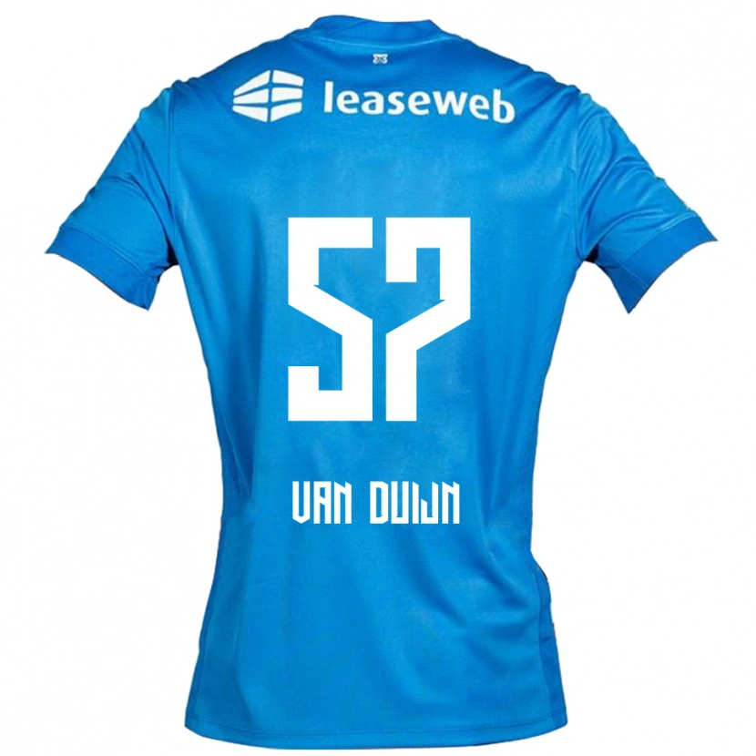 Danxen Dětské Sem Van Duijn #57 Modrá Bílá Daleko Hráčské Dresy 2025/26 Dres