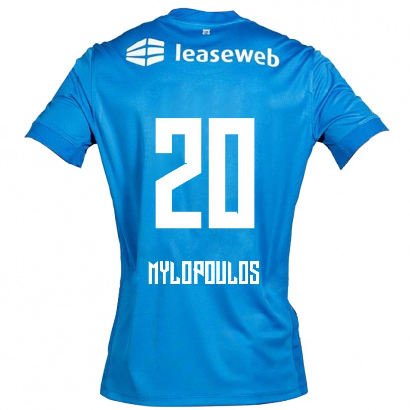 Danxen Dětské Marios Mylopoulos #20 Modrá Bílá Daleko Hráčské Dresy 2025/26 Dres