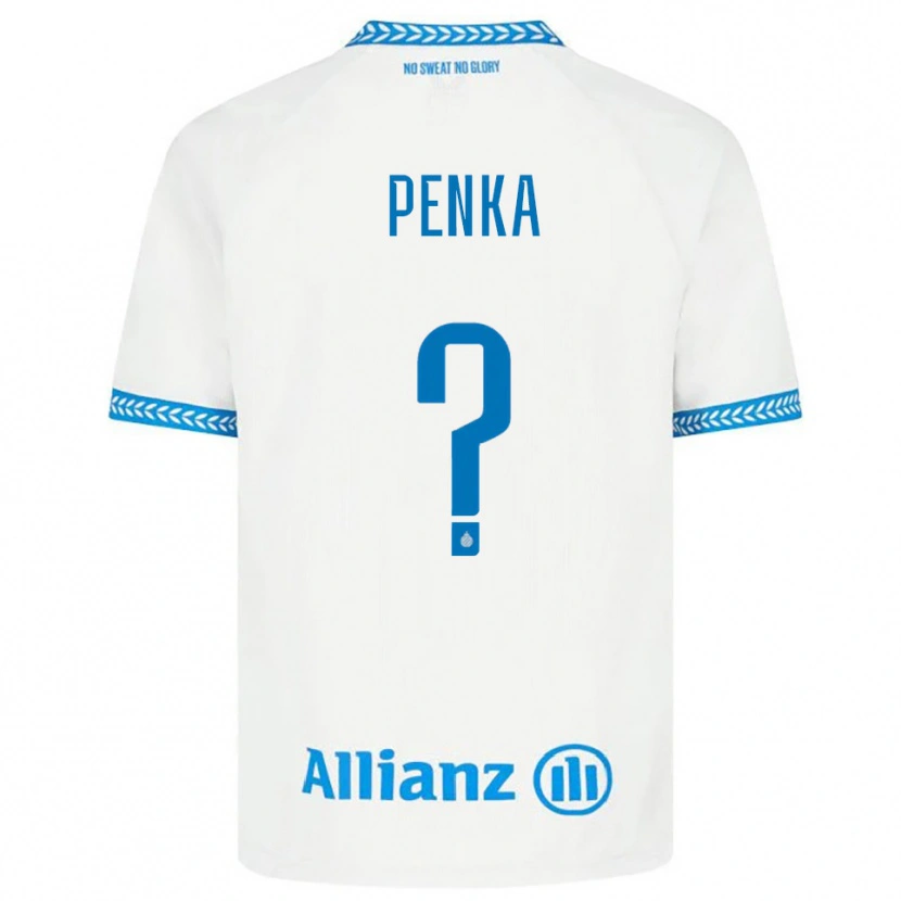 Danxen Dětské Godfried Penka #0 Modrá Bílá Daleko Hráčské Dresy 2025/26 Dres