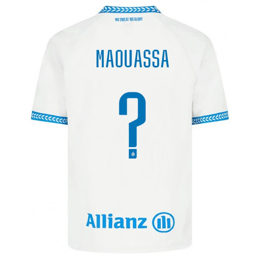 Danxen Dětské Faitout Maouassa #0 Modrá Bílá Daleko Hráčské Dresy 2025/26 Dres