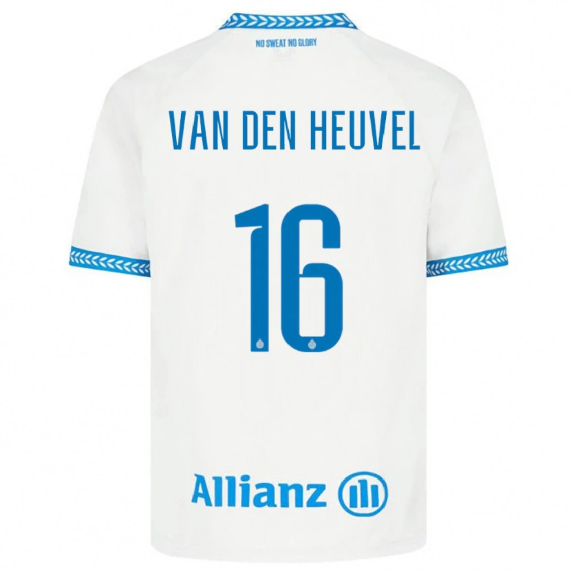 Danxen Dětské Dani Van Den Heuvel #16 Modrá Bílá Daleko Hráčské Dresy 2025/26 Dres