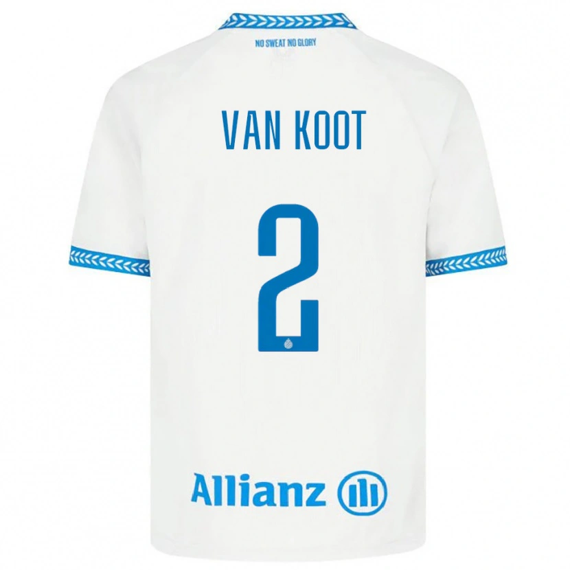 Danxen Dětské Moïsa Van Koot #2 Modrá Bílá Daleko Hráčské Dresy 2025/26 Dres