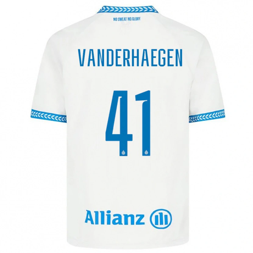 Danxen Dětské Lotte Vanderhaegen #41 Modrá Bílá Daleko Hráčské Dresy 2025/26 Dres