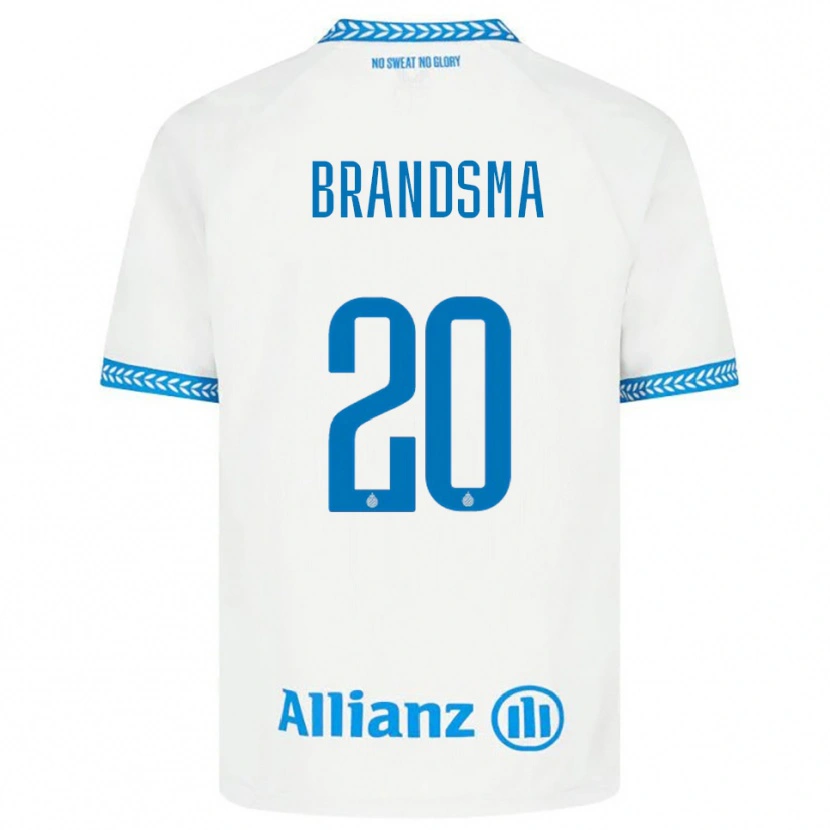 Danxen Dětské Ilke Brandsma #20 Modrá Bílá Daleko Hráčské Dresy 2025/26 Dres