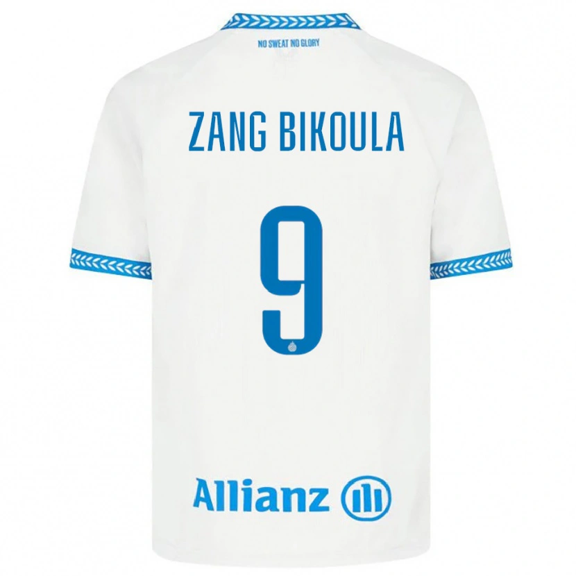 Danxen Dětské Véronique Zang Bikoula #9 Modrá Bílá Daleko Hráčské Dresy 2025/26 Dres