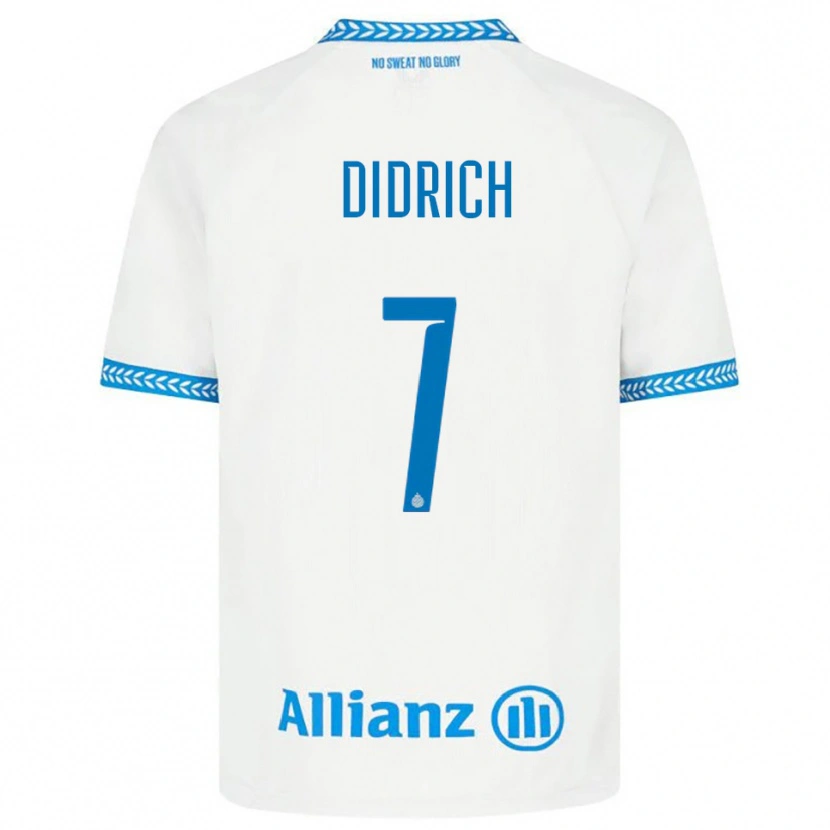 Danxen Dětské Brian Didrich #7 Modrá Bílá Daleko Hráčské Dresy 2025/26 Dres