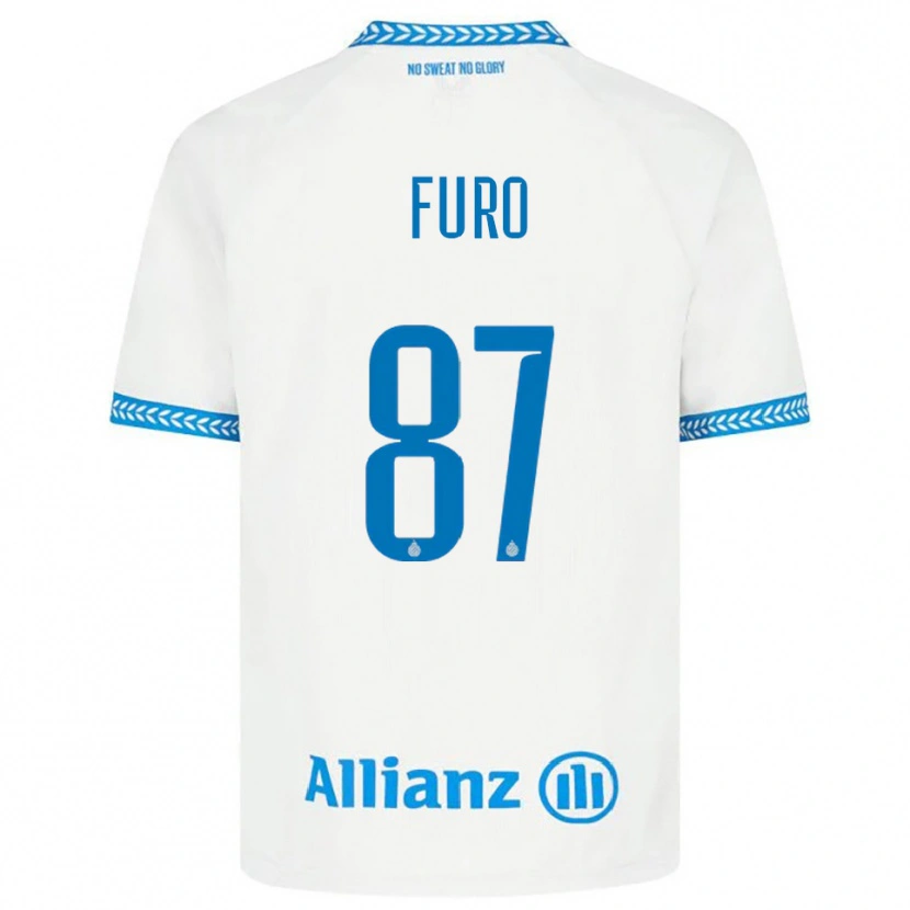 Danxen Dětské Kaye Furo #87 Modrá Bílá Daleko Hráčské Dresy 2025/26 Dres