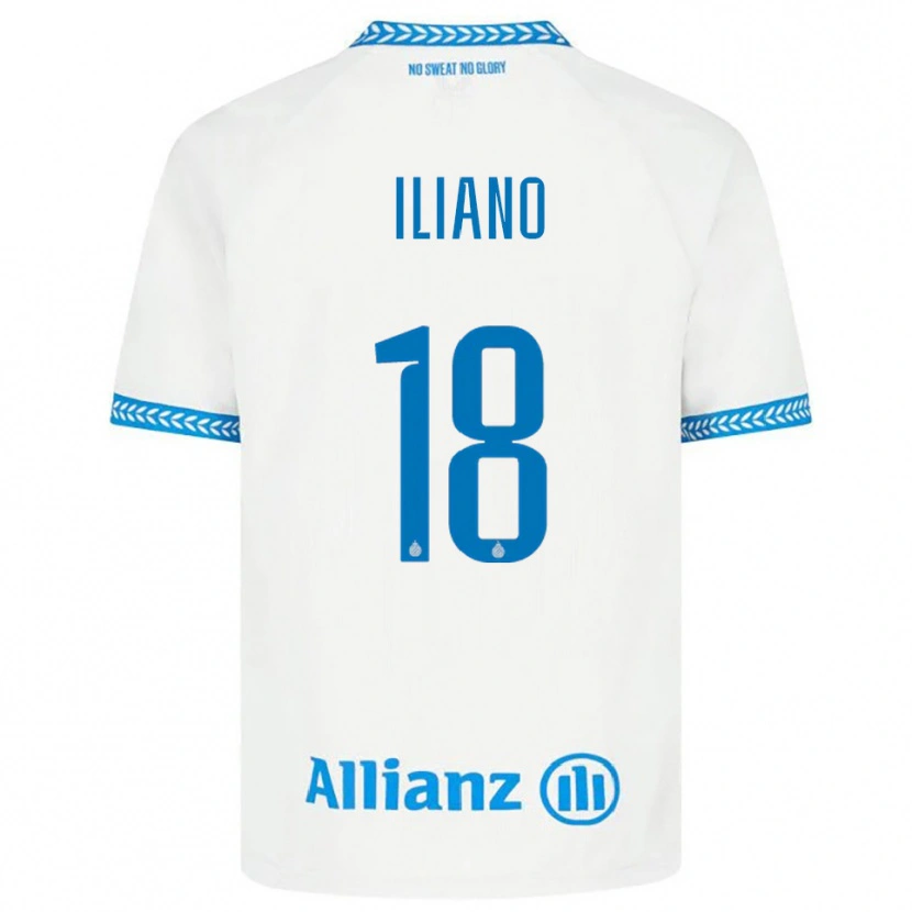 Danxen Dětské Isabelle Iliano #18 Modrá Bílá Daleko Hráčské Dresy 2025/26 Dres