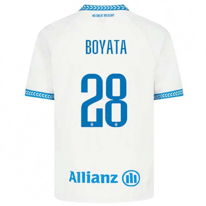 Danxen Dětské Dedryck Boyata #28 Modrá Bílá Daleko Hráčské Dresy 2025/26 Dres