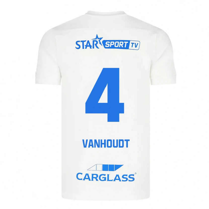 Danxen Dětské Luna Vanhoudt #4 Bílá Modrá Daleko Hráčské Dresy 2025/26 Dres