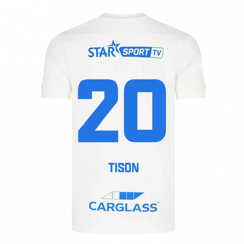 Danxen Dětské Charlotte Tison #20 Bílá Modrá Daleko Hráčské Dresy 2025/26 Dres