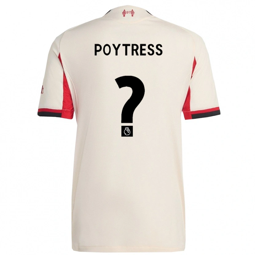 Danxen Dětské Jacob Poytress #0 Bílá Černá Daleko Hráčské Dresy 2025/26 Dres