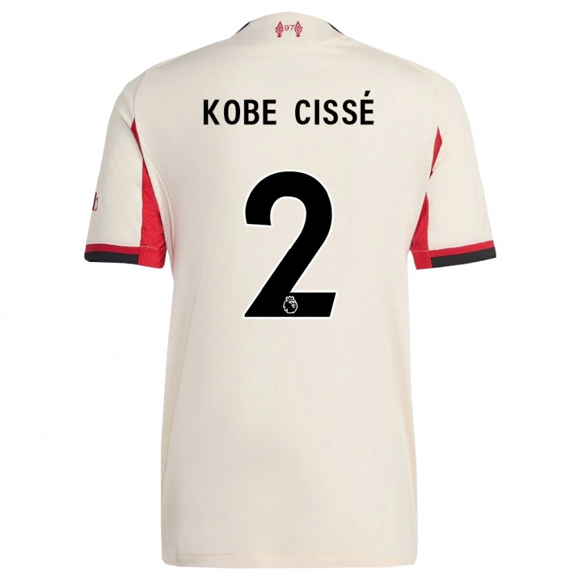 Danxen Dětské Prince Kobe Cissé #2 Bílá Černá Daleko Hráčské Dresy 2025/26 Dres