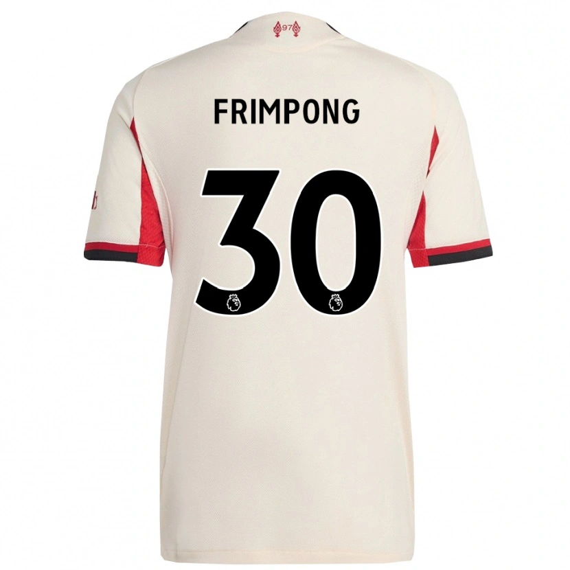 Danxen Dětské Jeremie Frimpong #30 Bílá Černá Daleko Hráčské Dresy 2025/26 Dres