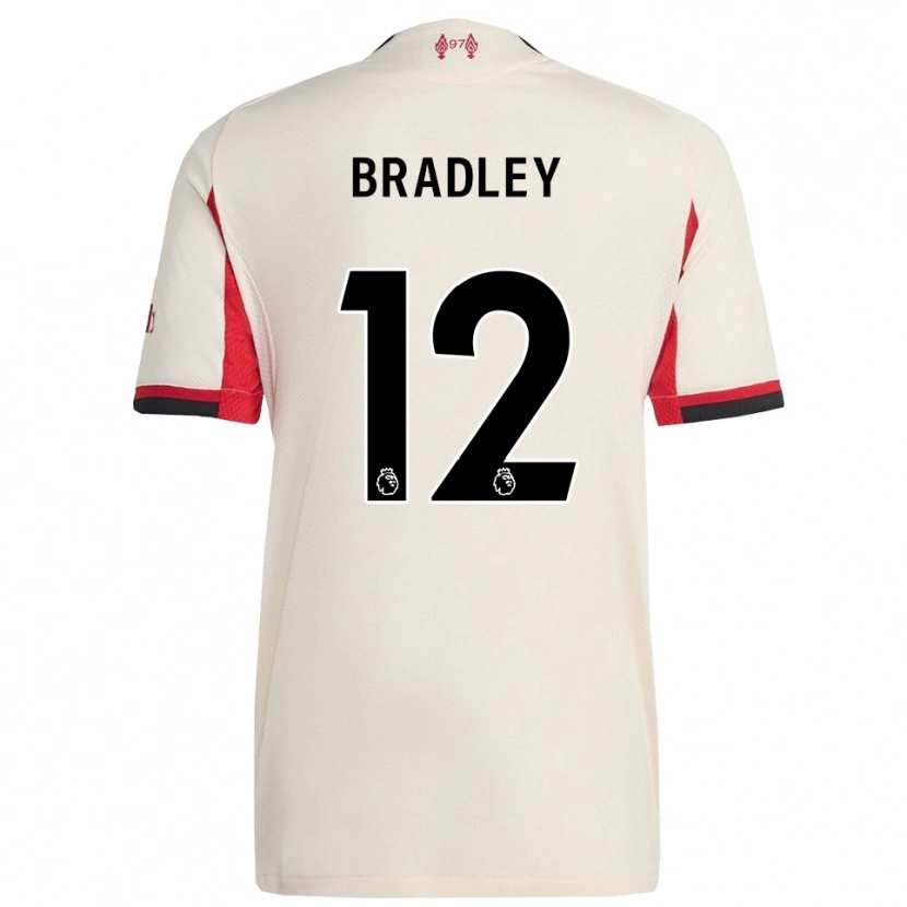 Danxen Dětské Conor Bradley #12 Bílá Černá Daleko Hráčské Dresy 2025/26 Dres