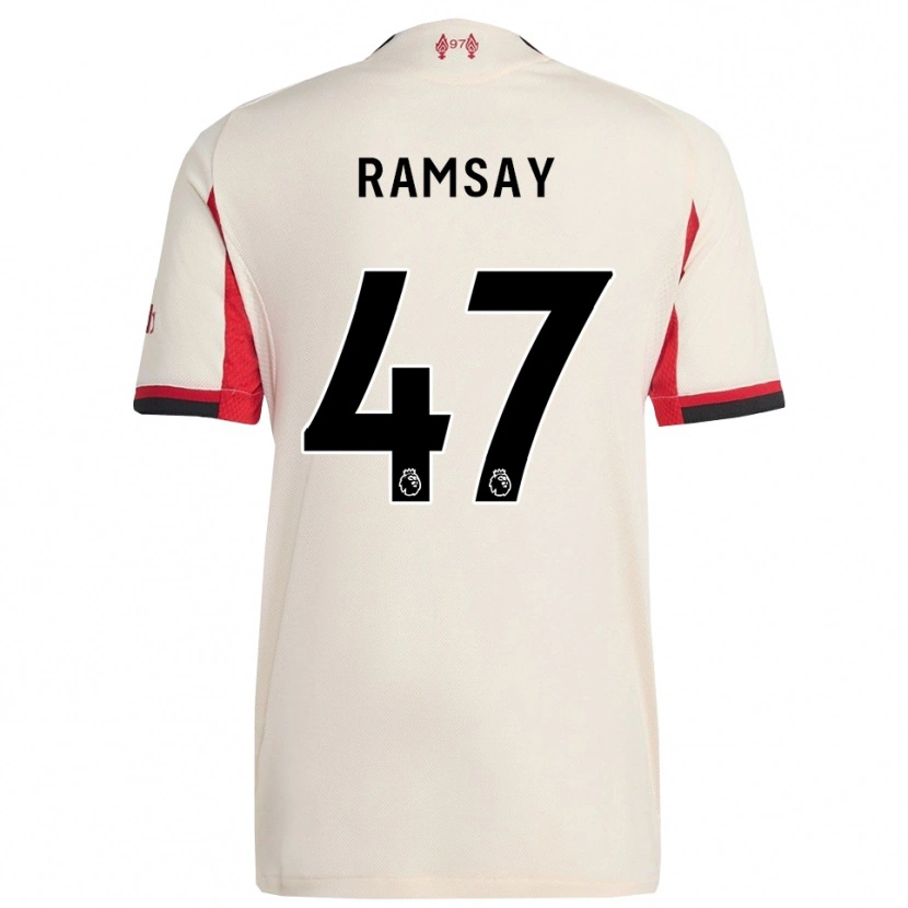 Danxen Dětské Calvin Ramsay #47 Bílá Černá Daleko Hráčské Dresy 2025/26 Dres