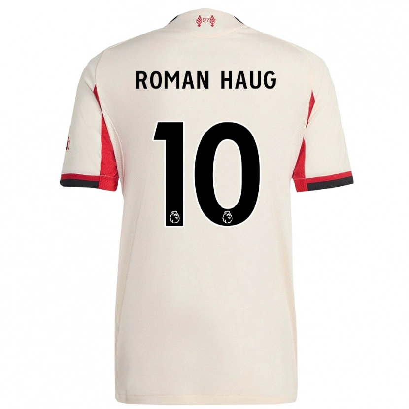 Danxen Dětské Sophie Román Haug #10 Bílá Černá Daleko Hráčské Dresy 2025/26 Dres