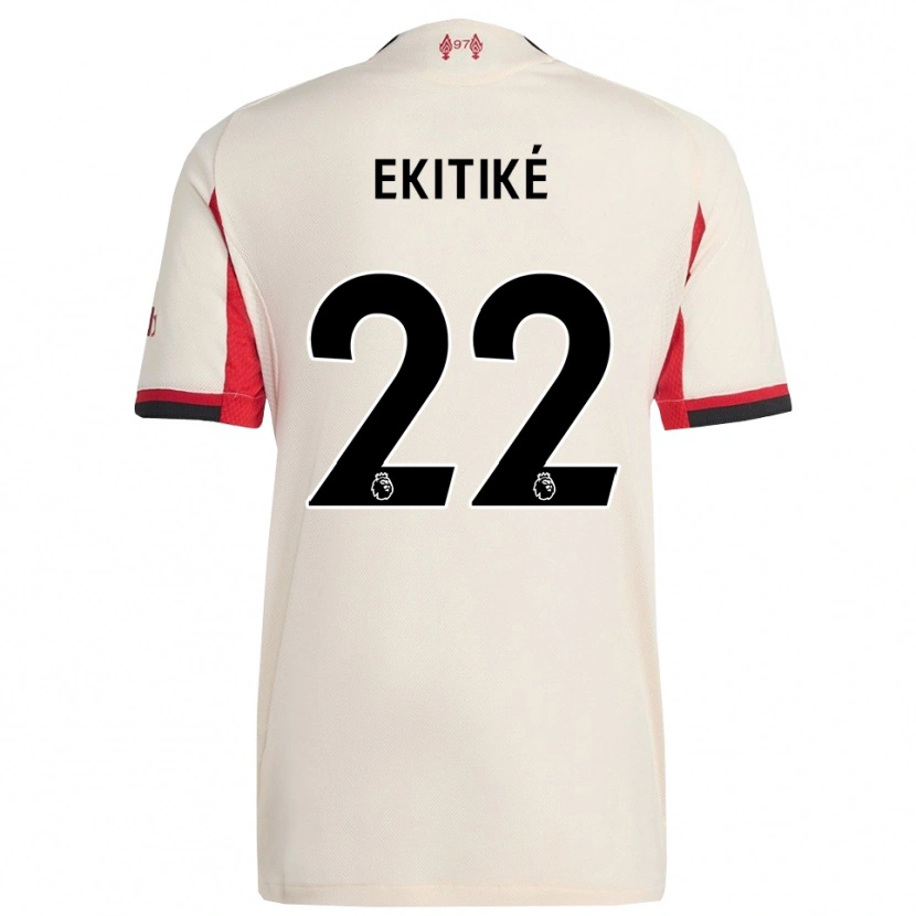 Danxen Dětské Hugo Ekitiké #22 Bílá Černá Daleko Hráčské Dresy 2025/26 Dres
