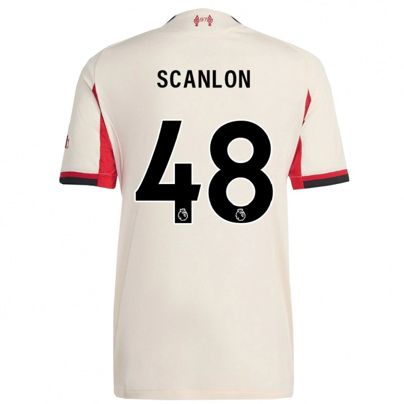 Danxen Dětské Calum Scanlon #48 Bílá Černá Daleko Hráčské Dresy 2025/26 Dres