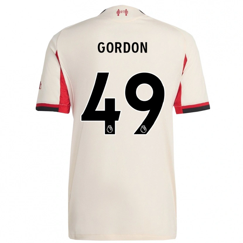 Danxen Dětské Kaide Gordon #49 Bílá Černá Daleko Hráčské Dresy 2025/26 Dres