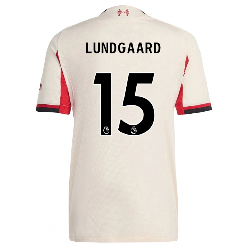 Danxen Dětské Sofie Lundgaard #15 Bílá Černá Daleko Hráčské Dresy 2025/26 Dres