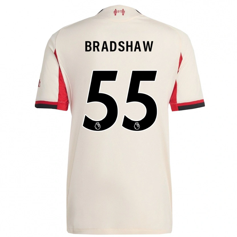 Danxen Dětské Joe Bradshaw #55 Bílá Černá Daleko Hráčské Dresy 2025/26 Dres