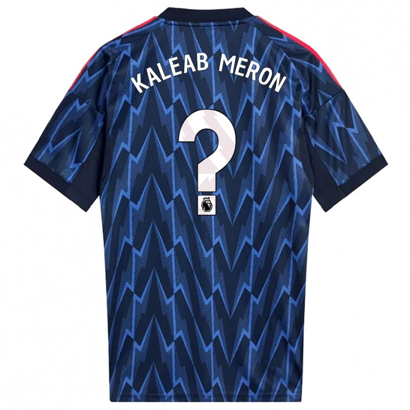 Danxen Dětské Kaleab Meron #0 Tmavě Modrá Červená Daleko Hráčské Dresy 2025/26 Dres