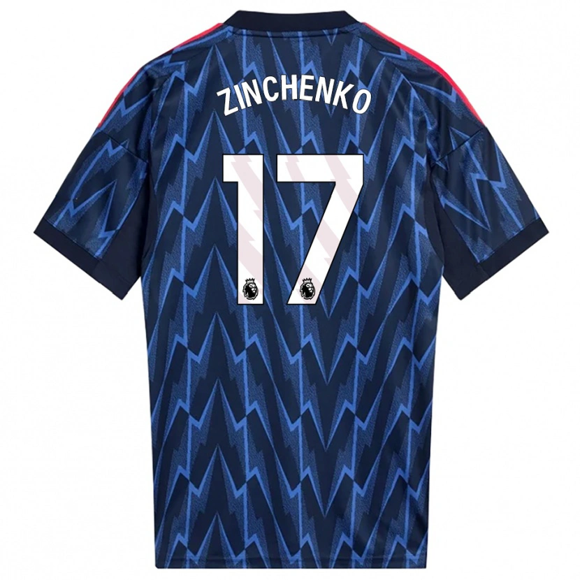 Danxen Dětské Oleksandr Zinchenko #17 Tmavě Modrá Červená Daleko Hráčské Dresy 2025/26 Dres