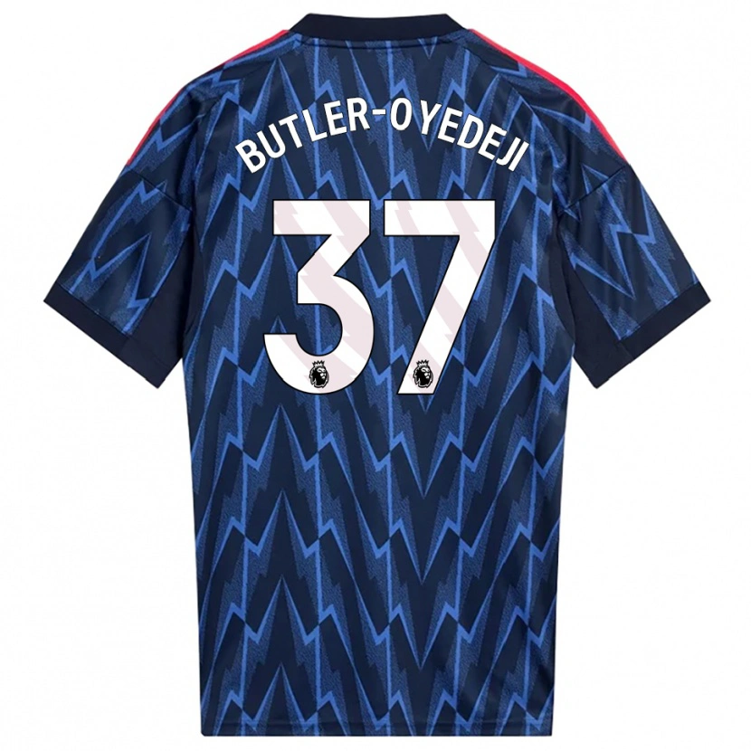Danxen Dětské Nathan Butler-Oyedeji #37 Tmavě Modrá Červená Daleko Hráčské Dresy 2025/26 Dres