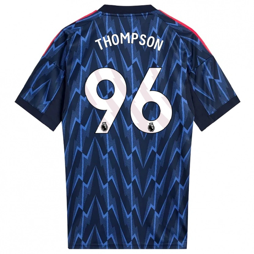 Danxen Dětské Kyran Thompson #96 Tmavě Modrá Červená Daleko Hráčské Dresy 2025/26 Dres