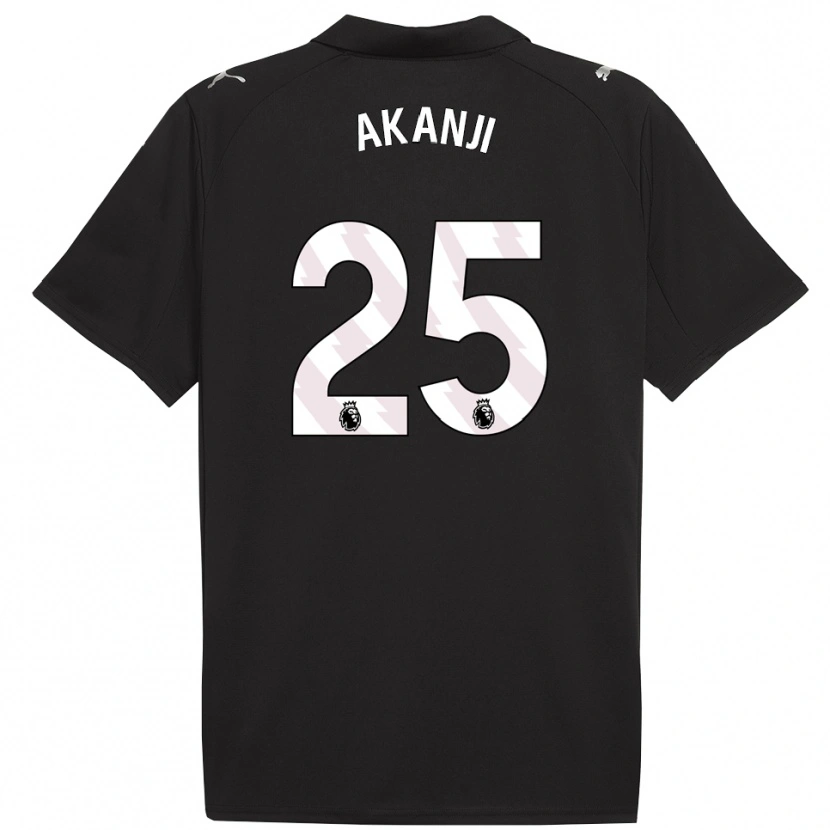 Danxen Dětské Manuel Akanji #25 Černá Bílá Daleko Hráčské Dresy 2025/26 Dres