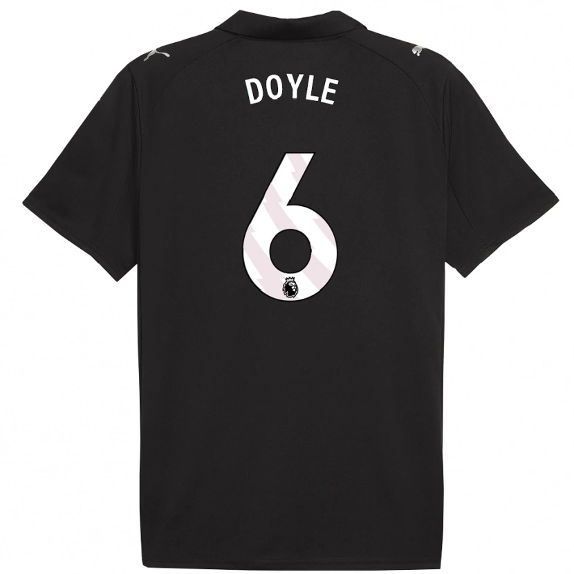 Danxen Dětské Callum Doyle #6 Černá Bílá Daleko Hráčské Dresy 2025/26 Dres