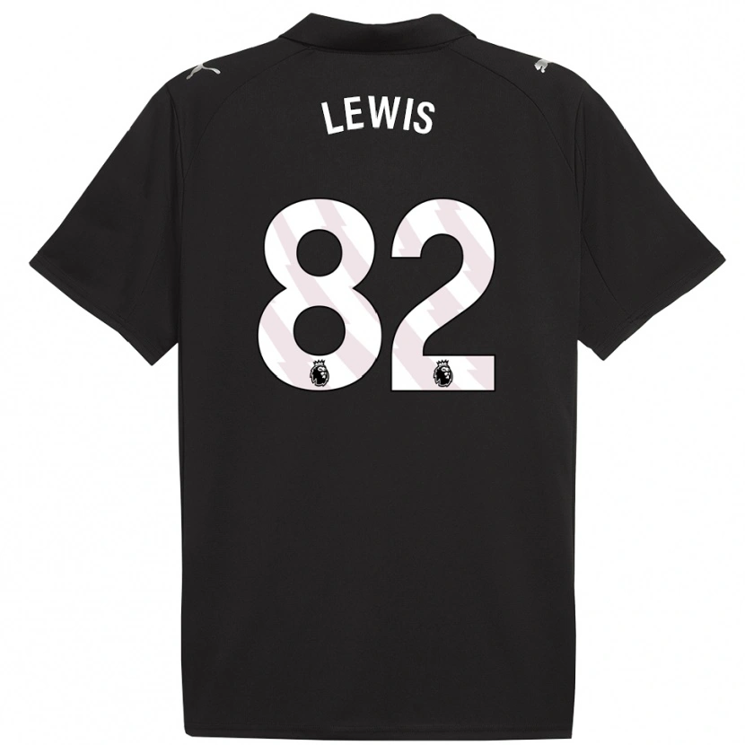 Danxen Dětské Rico Lewis #82 Černá Bílá Daleko Hráčské Dresy 2025/26 Dres