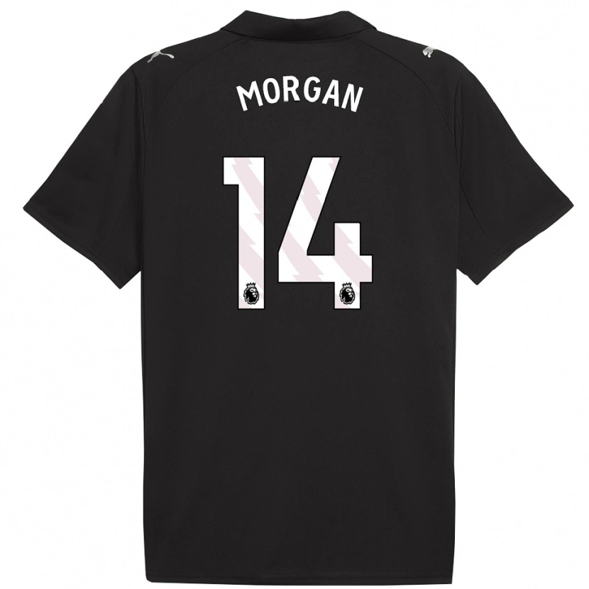 Danxen Dětské Esme Morgan #14 Černá Bílá Daleko Hráčské Dresy 2025/26 Dres