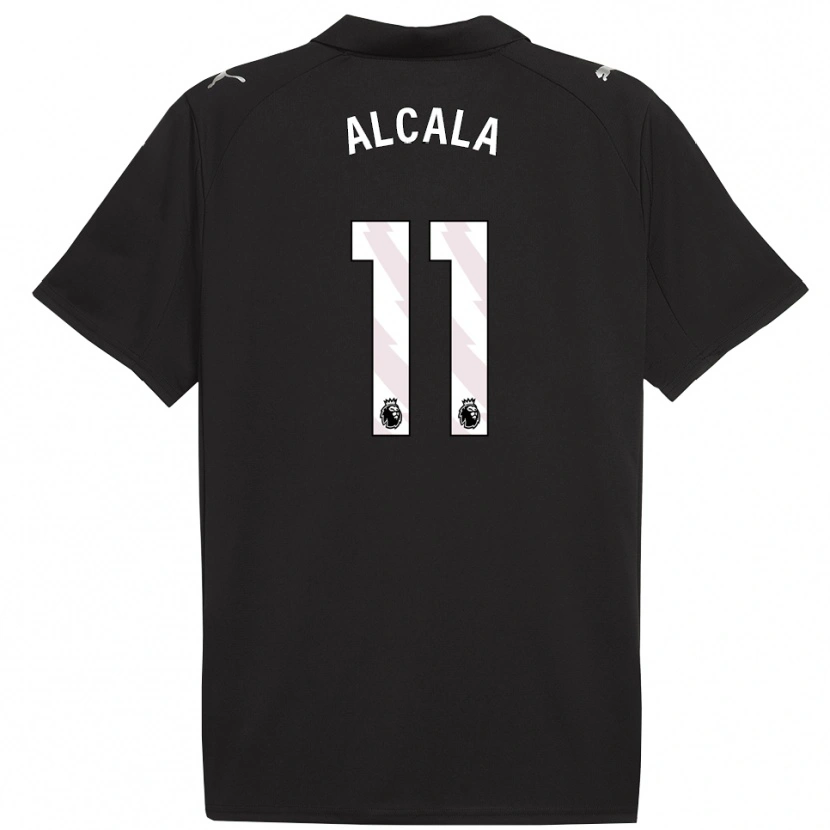 Danxen Dětské Álex Alcalá #11 Černá Bílá Daleko Hráčské Dresy 2025/26 Dres