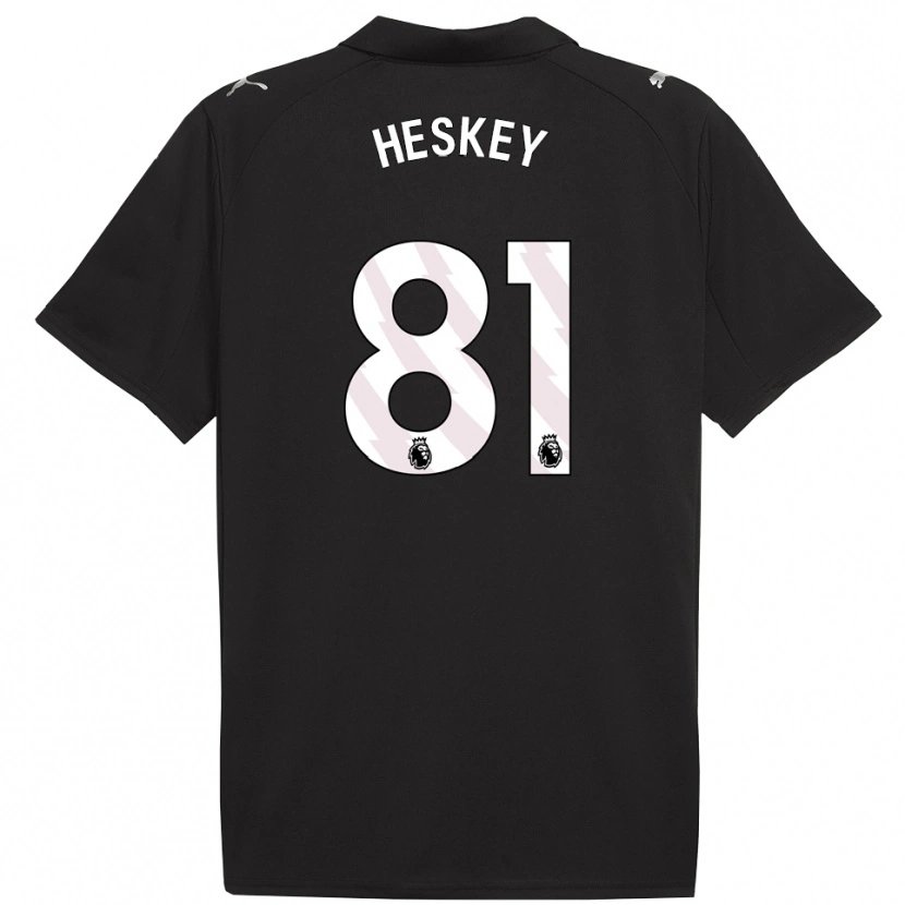 Danxen Dětské Jaden Heskey #81 Černá Bílá Daleko Hráčské Dresy 2025/26 Dres