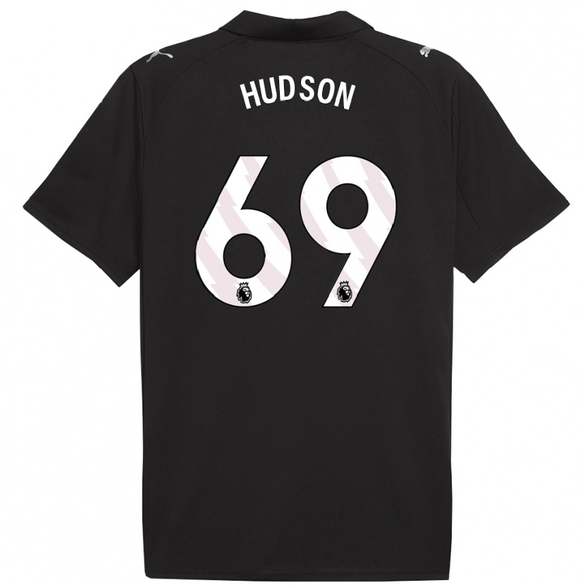 Danxen Dětské Max Hudson #69 Černá Bílá Daleko Hráčské Dresy 2025/26 Dres
