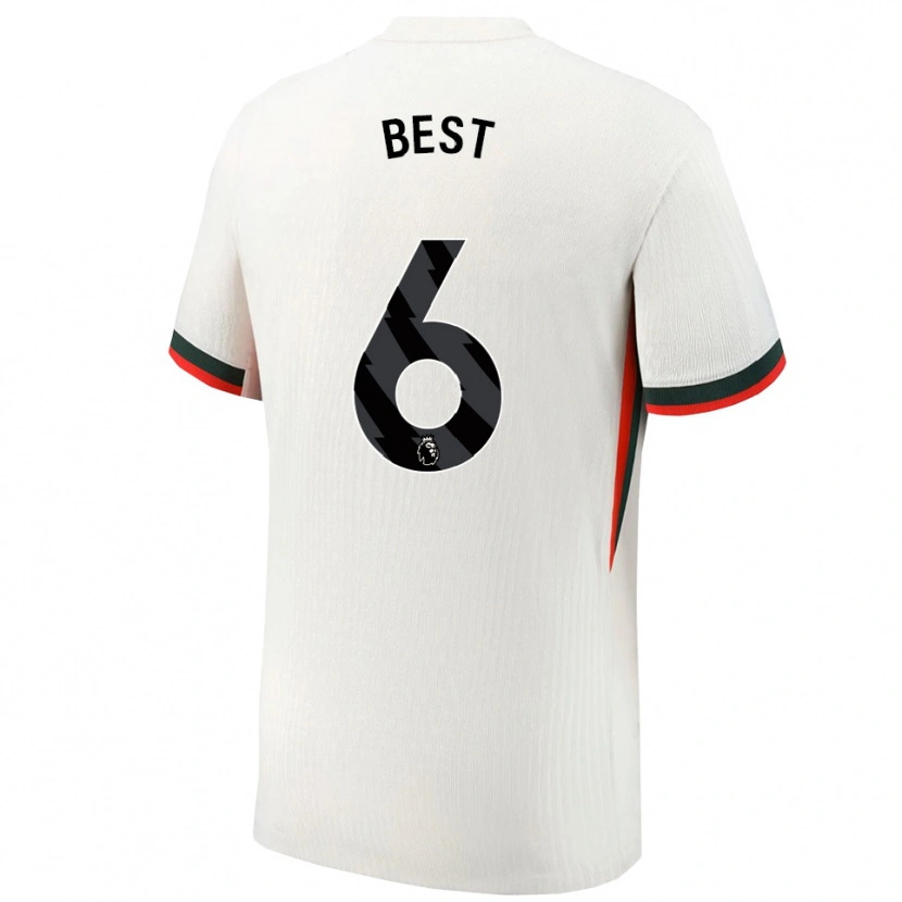 Danxen Dětské Kian Best #6 Bílá Zelená Daleko Hráčské Dresy 2025/26 Dres