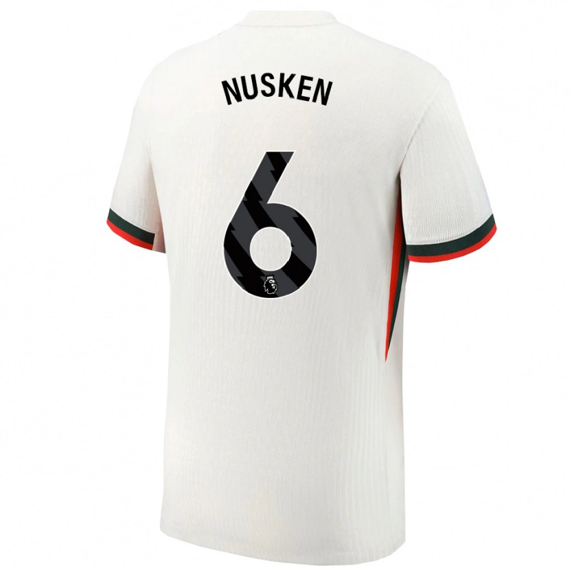 Danxen Dětské Sjoeke Nusken #6 Bílá Zelená Daleko Hráčské Dresy 2025/26 Dres