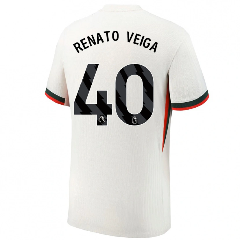 Danxen Dětské Renato Veiga #40 Bílá Zelená Daleko Hráčské Dresy 2025/26 Dres