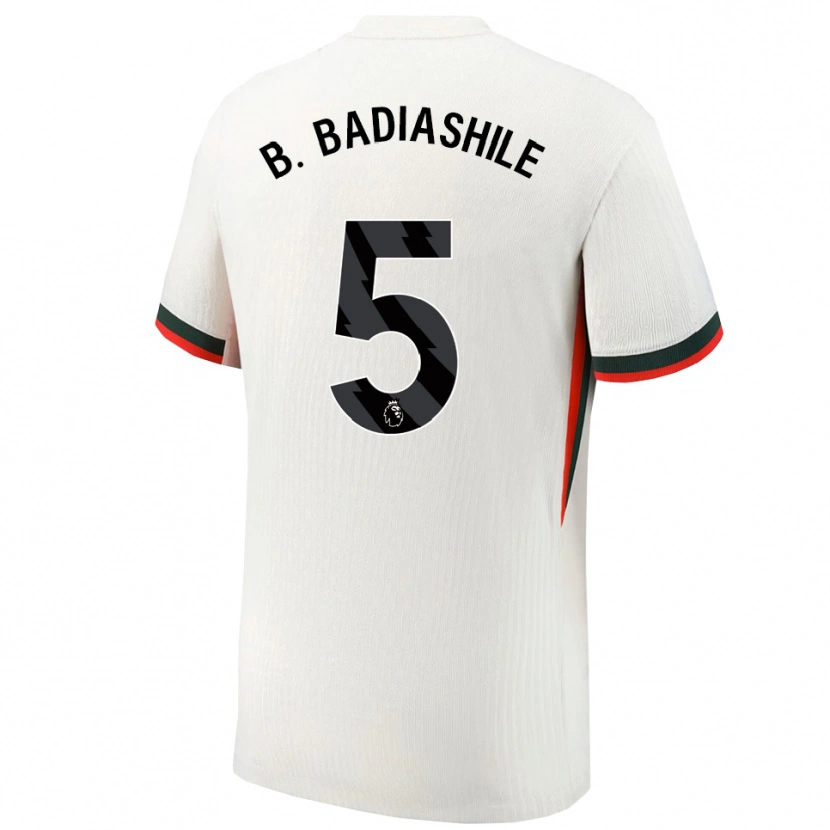 Danxen Dětské Benoît Badiashile #5 Bílá Zelená Daleko Hráčské Dresy 2025/26 Dres