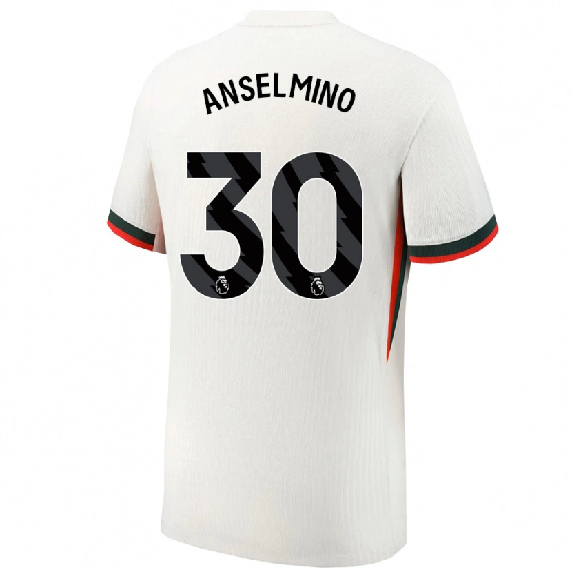 Danxen Dětské Aarón Anselmino #30 Bílá Zelená Daleko Hráčské Dresy 2025/26 Dres