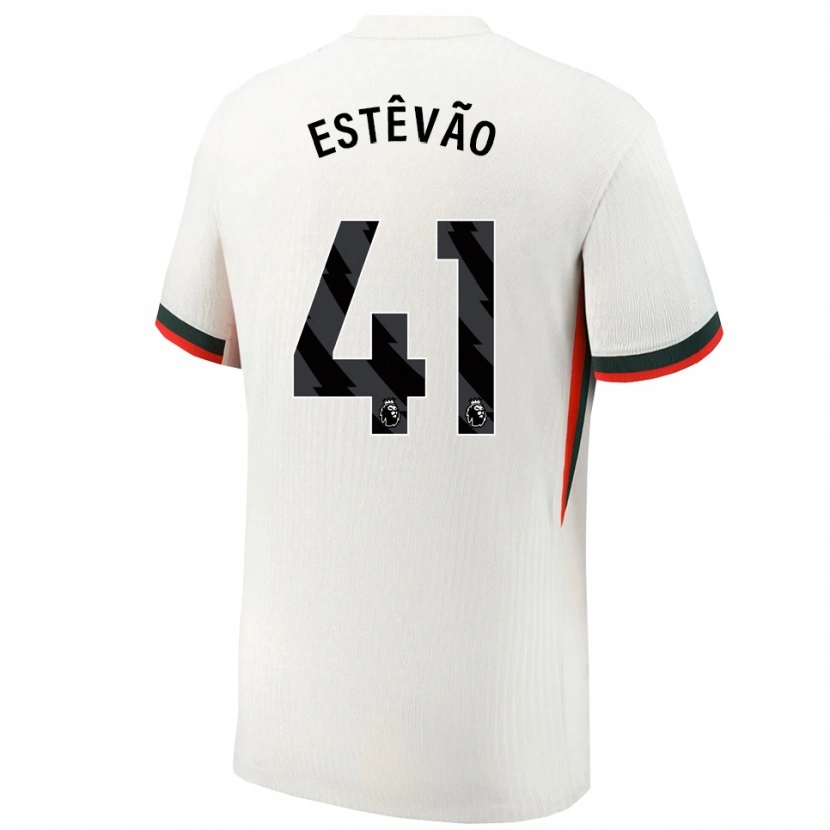 Danxen Dětské Estêvão #41 Bílá Zelená Daleko Hráčské Dresy 2025/26 Dres