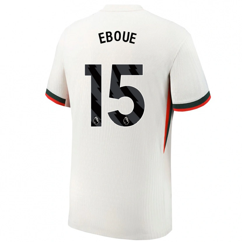 Danxen Dětské Mathis Eboué #15 Bílá Zelená Daleko Hráčské Dresy 2025/26 Dres