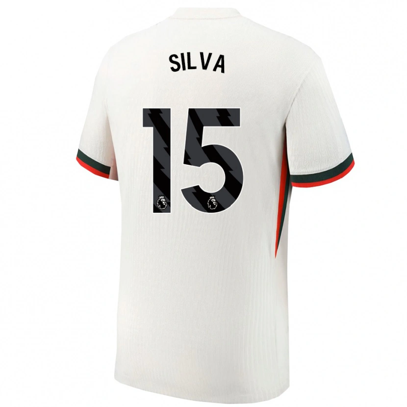 Danxen Dětské Isaac Silva #15 Bílá Zelená Daleko Hráčské Dresy 2025/26 Dres