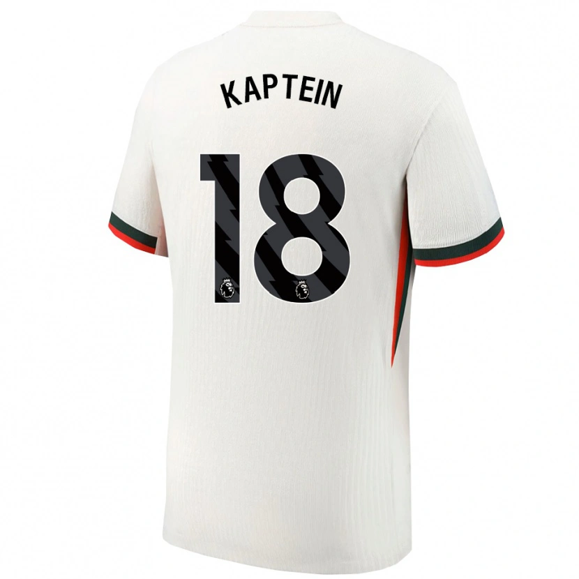 Danxen Dětské Wieke Kaptein #18 Bílá Zelená Daleko Hráčské Dresy 2025/26 Dres