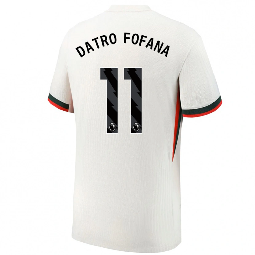 Danxen Dětské David Datro Fofana #11 Bílá Zelená Daleko Hráčské Dresy 2025/26 Dres